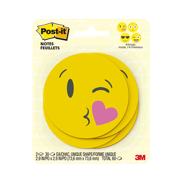 119404_1 Nota adhesiva emoji 7.6x7.6 centímetros Post-it - Imagen 1