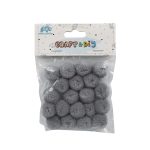 POMPONES PEQ GRIS 20UND E415