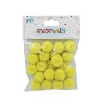 POMPONES PEQ AMARILL
