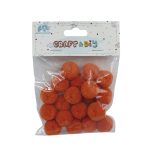 POMPONES PEQ ROJO 20