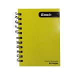 LIBRETA ESPIRAL 60H MED AMARILLO LM-10X14AM BASIC - Imagen 2