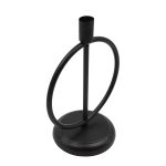 CANDELABRO 20CM NEGRO 24UN0368 - Imagen 2