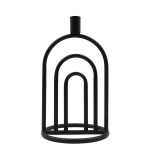 CANDELABRO 26CM NEGRO 24UN0369