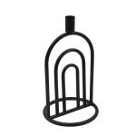 CANDELABRO 26CM NEGRO 24UN0369 - Imagen 2
