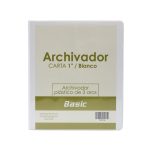PORTAFOLIO 3 AROS 1" BLANCO Basic