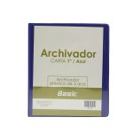 PORTAFOLIO 3 AROS 1" AZUL Basic