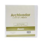 PORTAFOLIO 3 AROS 2" BLANCO Basic
