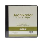 PORTAFOLIO 3 AROS 2" NEGRO Basic