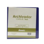 PORTAFOLIO 3 AROS 2" AZUL Basic