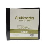 PORTAFOLIO 3 AROS 3" NEGRO Basic
