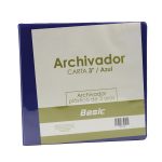PORTAFOLIO 3 AROS 3" AZUL Basic