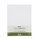 PAPEL ADHESIVO CARTA BLANCO MATE 100 UNDS Basic