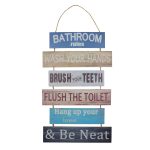 LETRERO DECORATIVO PARA BAÑO 25UNI0123 HOMESTYLE