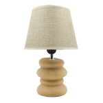 LÁMPARA DE MESA BEIGE RO-250406 HOMESTYLE