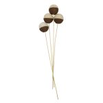 RAMO DECORATIVO CON 5 BOLAS DE YUTE RO-250746A