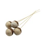 RAMO DECORATIVO CON 5 BOLAS DE YUTE RO-250746A - Imagen 2