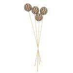 RAMO DECORATIVO CON 5 BOLAS DE YUTE RO-250746B