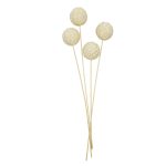 RAMO DECORATIVO CON 5 BOLAS DE YUTE RO-250746