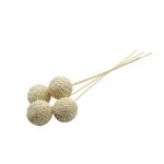 RAMO DECORATIVO CON 5 BOLAS DE YUTE RO-250746 - Imagen 2