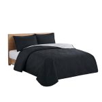 CUBRECAMA 3PCS F/Q NEGRO 25QUI3QBLA