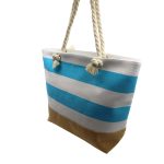 BOLSO D/ PLAYA RAYAS AQUA 25UN7651 - Imagen 3