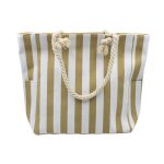 BOLSO D/ PLAYA RAYAS BEIGE 25UN7652