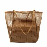BOLSO D/ PLAYA MALLA CAQUI 25UN7653