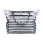 BOLSO D/ PLAYA GRIS/AZUL 25UN7655