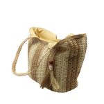 BOLSO D/ PLAYA YUTE RAYAS CAQUI 25UN7660 - Imagen 2