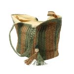 BOLSO D/ PLAYA YUTE RAYAS VERDE 25UN7661 - Imagen 2