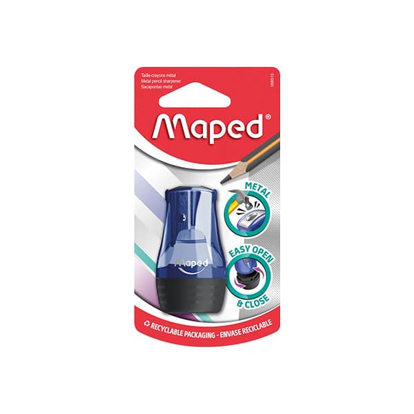 144086_1 SACAPUNTAS METAL C/DEP PLASTICO TONIC BLISTER 1 UD 685102 MAPED - Imagen 1
