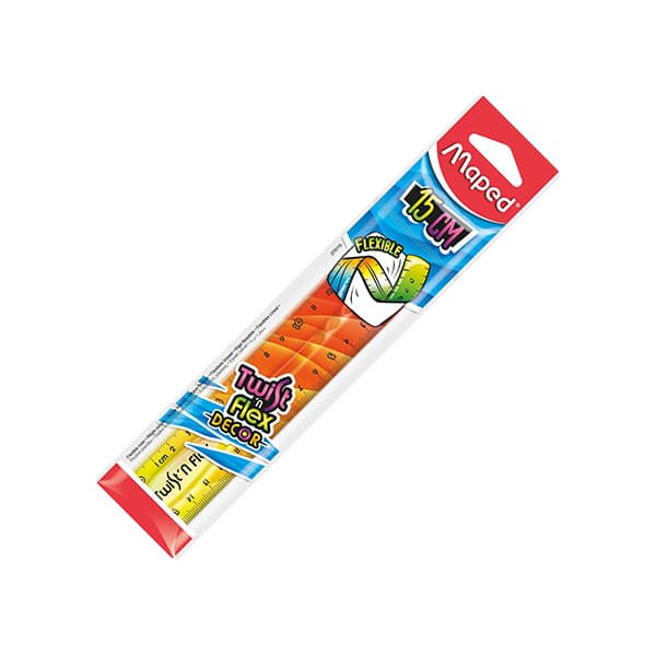 144101_1 REGLA TWISTN FLEX DECOR 15 CM 791153 MAPED - Imagen 1