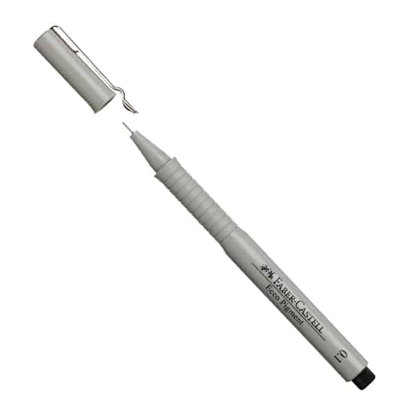 17671_1 Marcador Ecco Pigment 0.1 negro Faber Castell. - Imagen 1