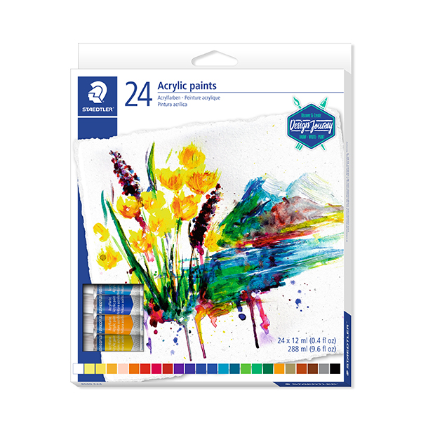 12964_1 Pintura acrílica 24 unds Staedtler - Imagen 1