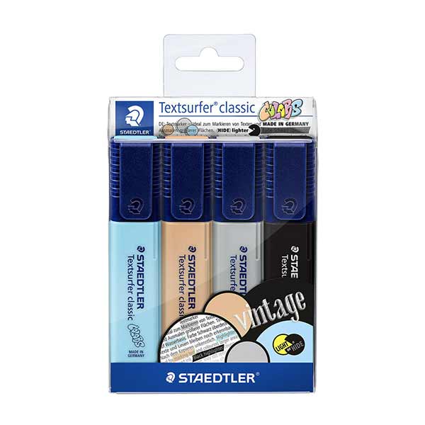 134200_1 RESALTADORES VINTAGE PASTEL 4U 364 CWP4 STAEDTLER - Imagen 1