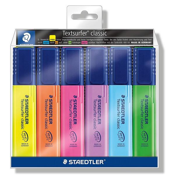 15237_1 STAEDTLER Est. marcador Textsurfer clas 6pzas - Imagen 1