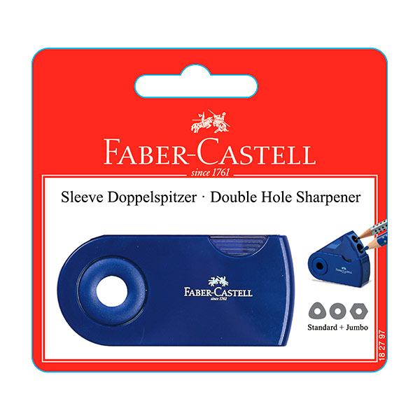 15581_1 Sacapuntas 2 huecos Sleeve Faber Castell. - Imagen 1
