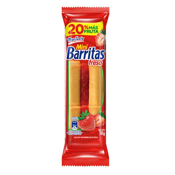 93904_1 Mini barritas fresa 104g - Imagen 1
