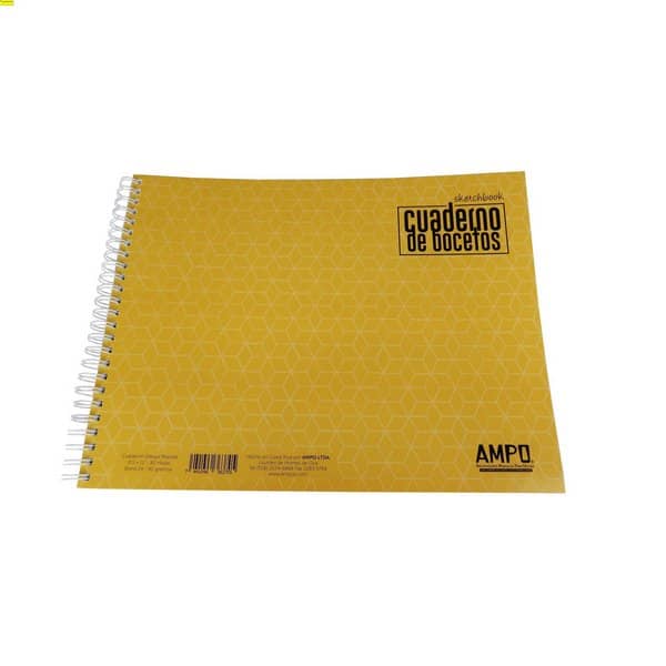 9218_1 Cuaderno de dibujo bocetos 80 hojas. Marca AMPO. - Imagen 1