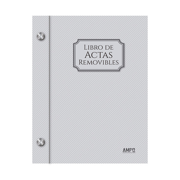 122031_1 Libro de actas removibles 200 folios Ampo - Imagen 1