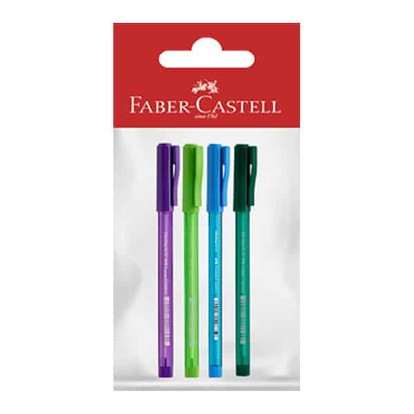 121514_1 BOLIGRAFO FINO SURT 4U 306169 FABER CASTELL - Imagen 1