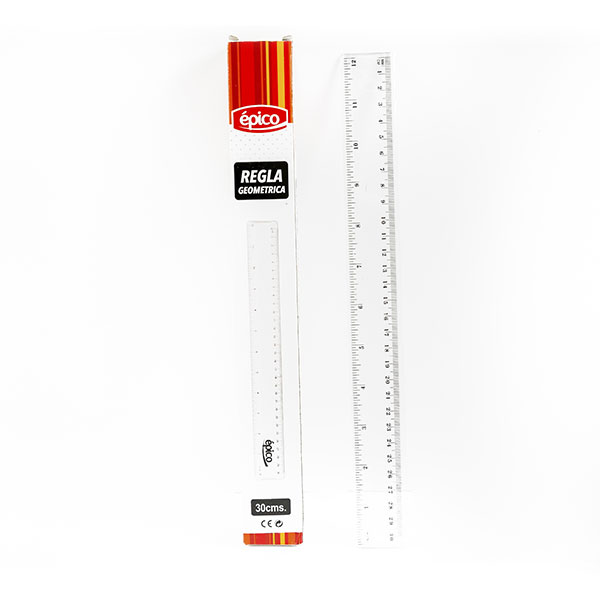 136251_1 REGLA PLASTICA 30CM AR8302 EPICO - Imagen 1