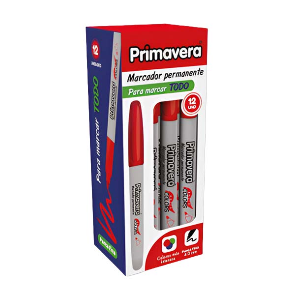 105901_1 Marcador permanente 4mm color rojo Primavera. - Imagen 1