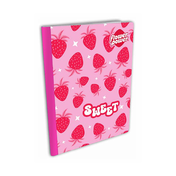135473_2 Cuaderno cosido 100 hojas flower power - Imagen 1