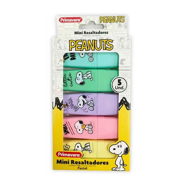145458_1 RESALTADOR PASTEL SNOOPY MINI 5 UND 4162_100 Personajes - Imagen 1