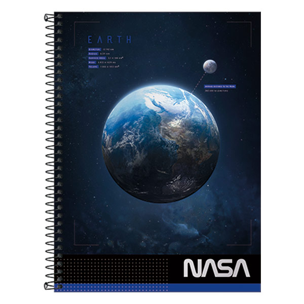 26602_1 Cuaderno resorte tapa dura nasa 80 hojas Tilibra. - Imagen 1