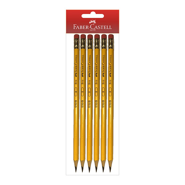 16910_1 Ecolápiz grafito blíster 6 unidades Faber Castell. - Imagen 1