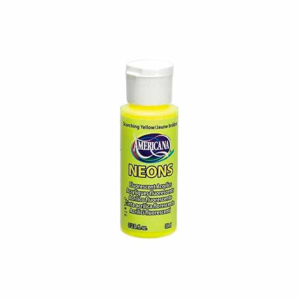 12926_1 PINTURA NEON AMARILLO 2OZ DHS1 DECOART - Imagen 1
