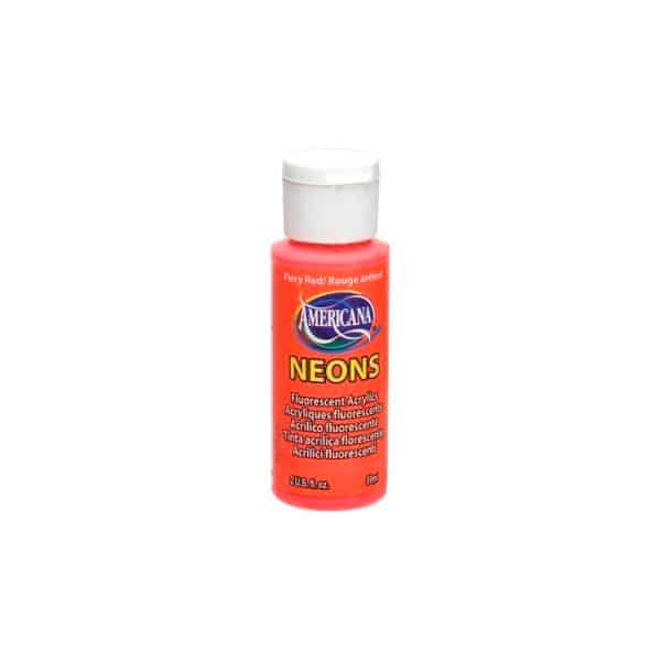 12929_1 PINTURA NEON ROJO 2OZ DHS4 DECOART - Imagen 1