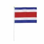 BANDERA C/ASTA C.R. 14X21CM